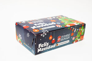 Cajas para Bombo burguer - navidad